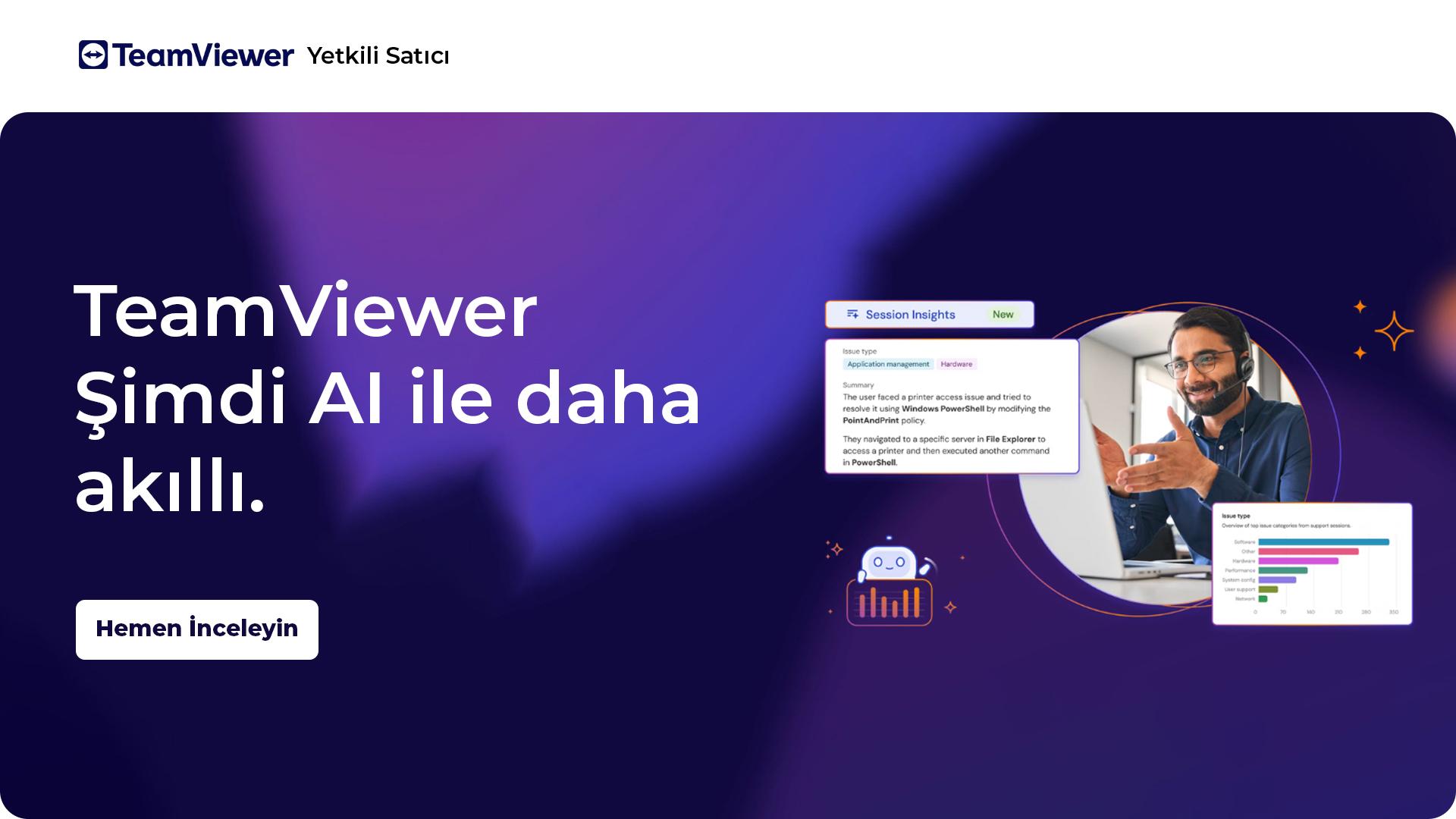TeamViewer ile Yapay Zeka Destekli Akıllı Çözümler